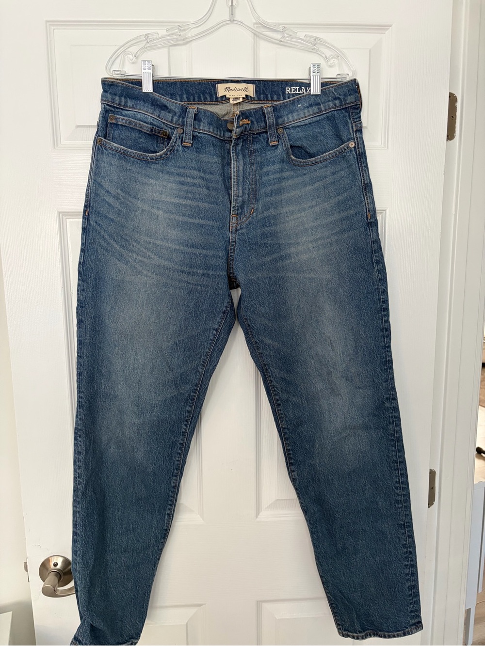 Madewell Men’s Relaxed Jeans in Medium Blue size 33
